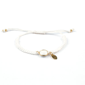 PELÔ WHITE AGATE BRACELET