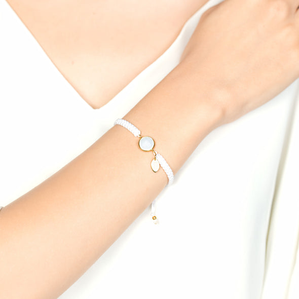 PELÔ WHITE AGATE BRACELET