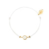 BABY BAHIA GOLD WHITE AGATE BRACELET