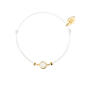 BABY BAHIA GOLD WHITE AGATE BRACELET