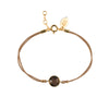 BAHIA GOLD SMOKEY QUARTZ BRACELET