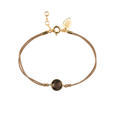 BAHIA GOLD SMOKEY QUARTZ BRACELET