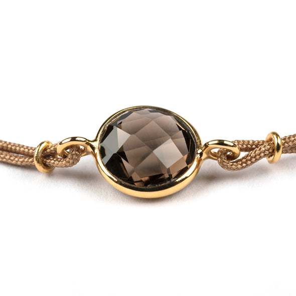 BAHIA GOLD SMOKEY QUARTZ BRACELET