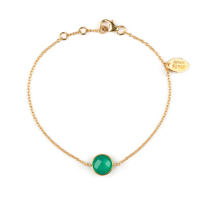 MANAROLA GOLD GREEN AGATE  SET