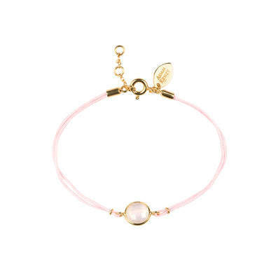 BAHIA GOLD ROSE QUARTZ BRACELET