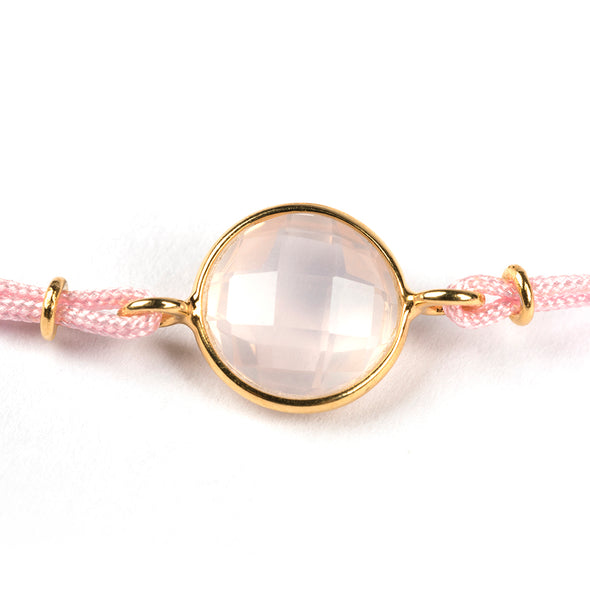 BAHIA GOLD ROSE QUARTZ BRACELET