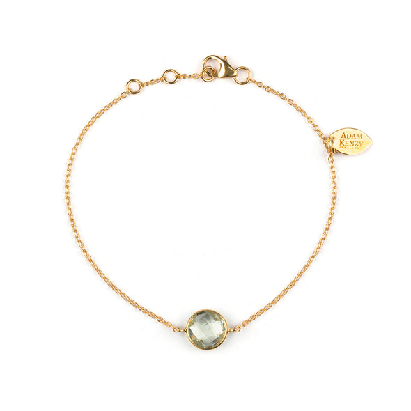 MANAROLA GOLD GREEN AMETHYST BRACELET