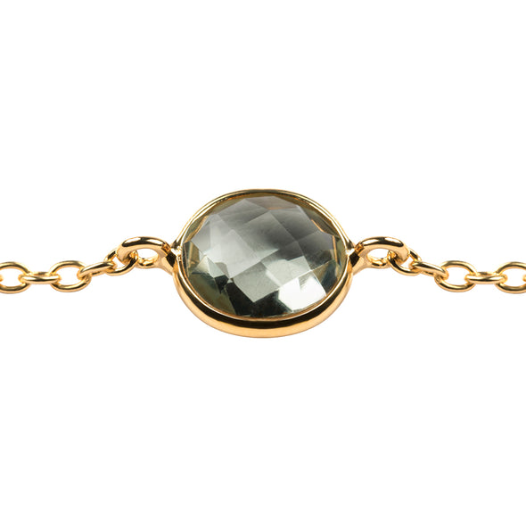 MANAROLA GOLD GREEN AMETHYST BRACELET