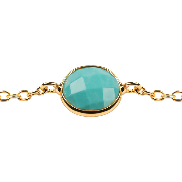 MANAROLA GOLD TURQUOISE BRACELET