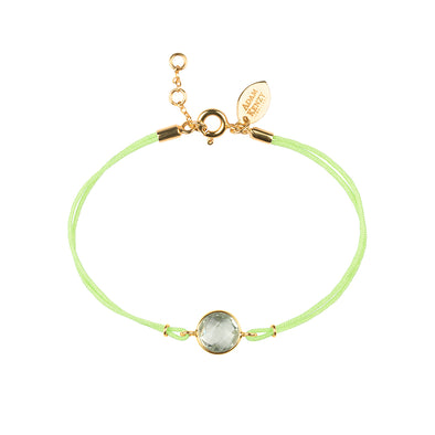 BAHIA GOLD GREEN AMETHYST BRACELET