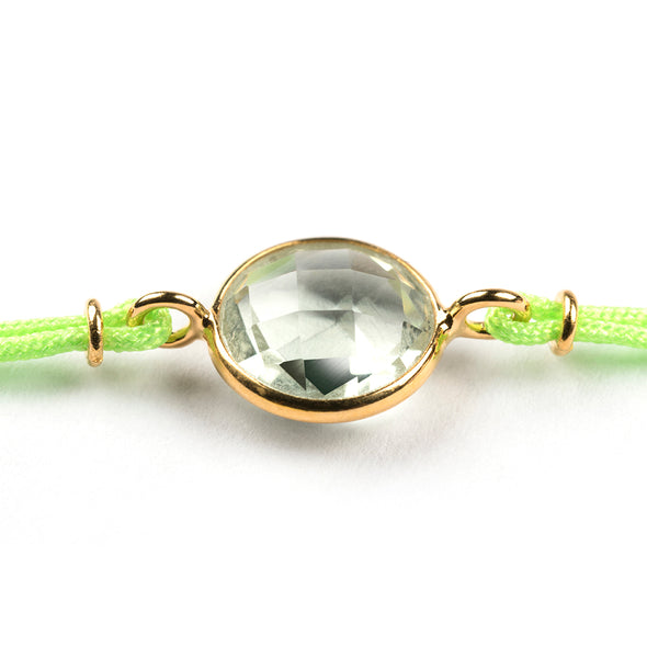 BAHIA GOLD GREEN AMETHYST BRACELET