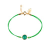 BAHIA GOLD GREEN AGATE BRACELET