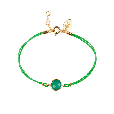 BAHIA GOLD GREEN AGATE BRACELET