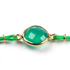 BAHIA GOLD GREEN AGATE BRACELET