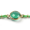 BABY GOLD GREEN AGATE BRACELET