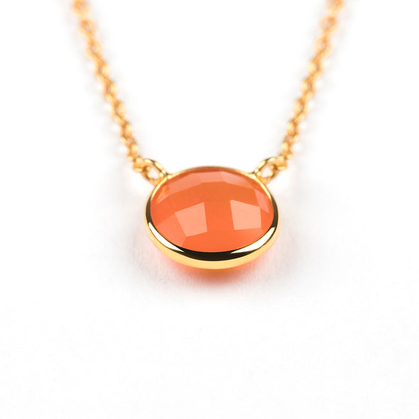 MANAROLA GOLD CARNELIAN NECKLACE