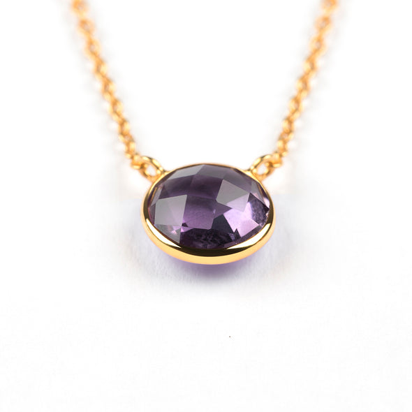 MANAROLA GOLD AMETHYST NECKLACE