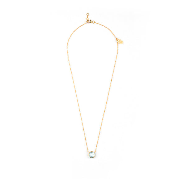 MANAROLA GOLD BLUE TOPAZ SET